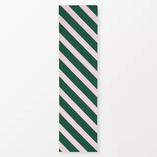 Tischläufer Stripes diagonal green