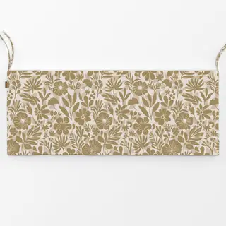 Bankauflage Charming Flower Shapes Beige