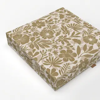 Bodenkissen Charming Flower Shapes Beige