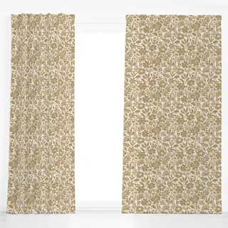 Dekovorhang Charming Flower Shapes Beige