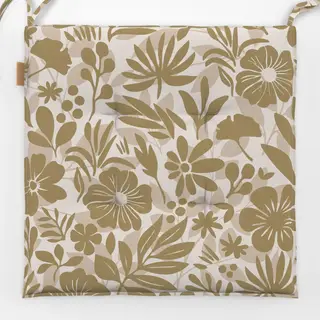 Sitzkissen Charming Flower Shapes Beige