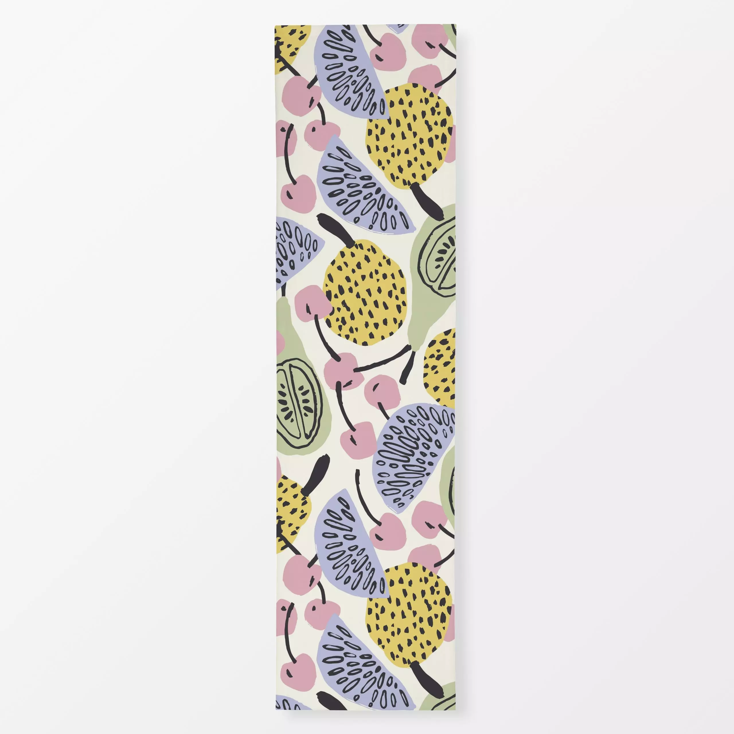 Tischläufer Fruit Cocktail - Sommer, Symbole & Muster - von „Sara Maria"; Frucht, Abstrakt, Sommer, Scandinavian, Kirsche, N...