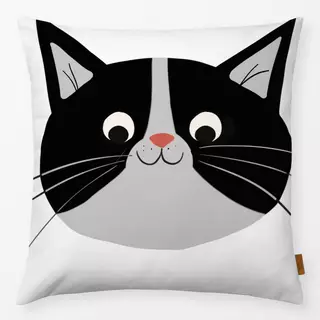 Kissen Schwarz-Weiße Katze