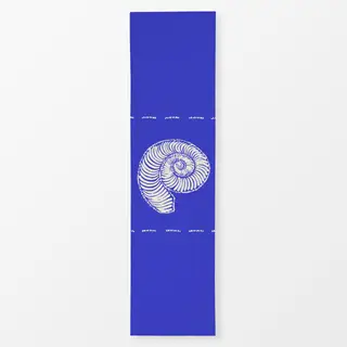 Tischläufer Schneckenmuschel blauweiss