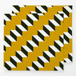 Servietten Stair Pattern Yellow