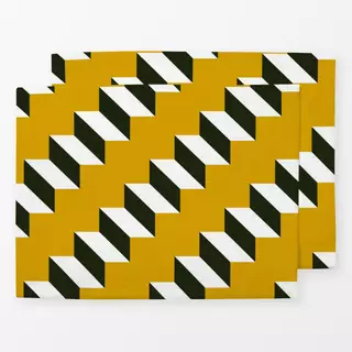 Tischset Stair Pattern Yellow