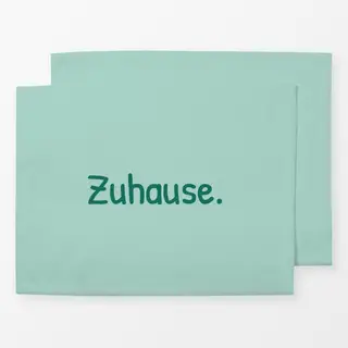 Tischset Zuhause mint grün