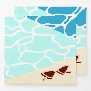 Servietten Retro Summer Poolside