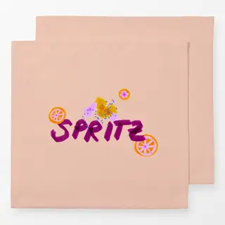 Servietten Spritz Typo & Orange