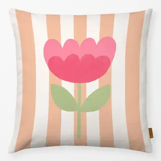 Kissen Hello Spring Streifen Blume