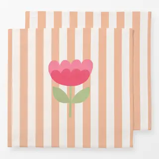 Servietten Hello Spring Streifen Blume