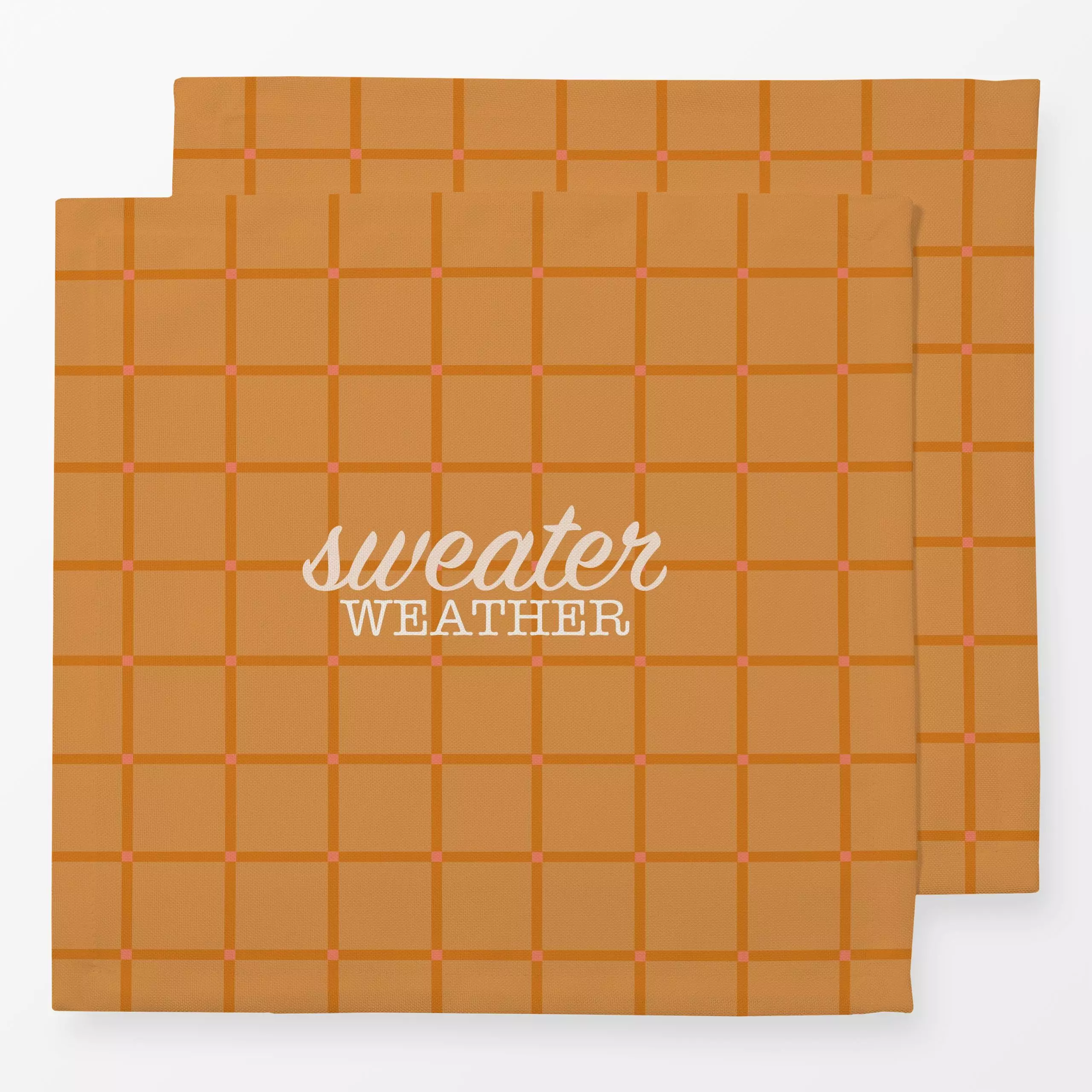 Servietten sweater weather - Herbst, Sprüche & Schriftzüge, Symbole & Muster - von „Heleen van Buul"; Linien, Streifen, grap...