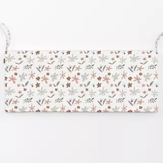 Bankauflage Sommer Floral braun