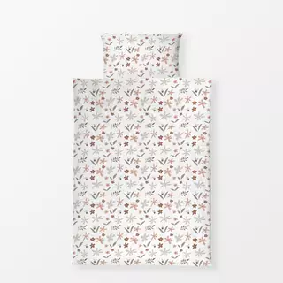 Bettwäsche Sommer Floral braun