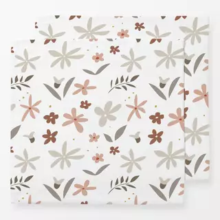 Servietten Sommer Floral braun