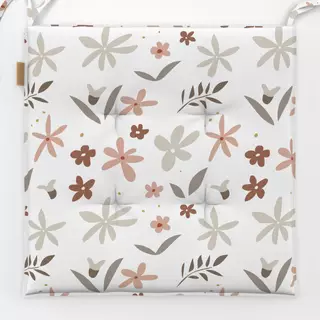 Sitzkissen Sommer Floral braun