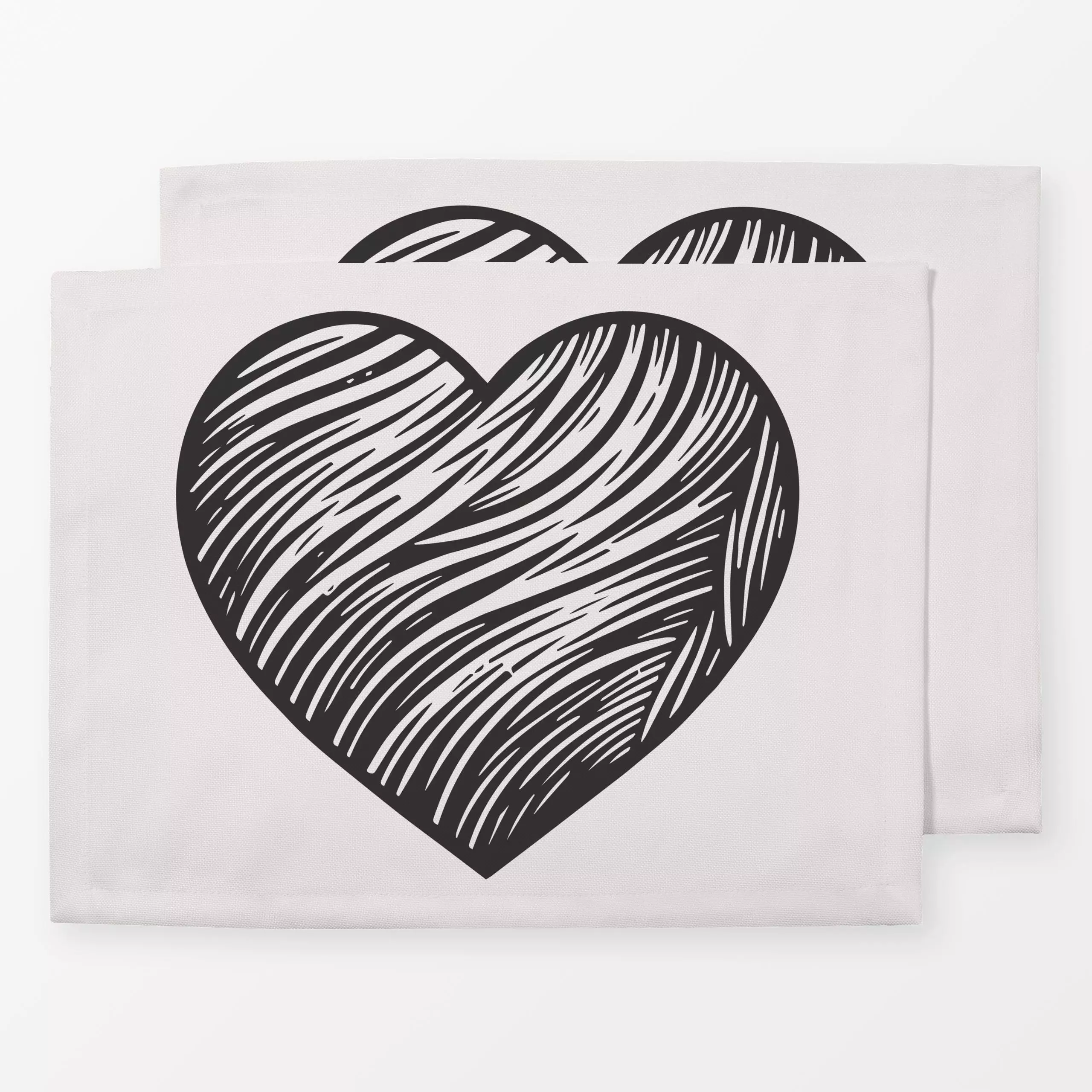 Tischset LOVE FIRST Herz 1, von Primus Pattern