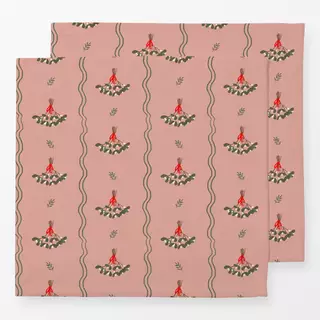 Servietten Mistletoe Muster