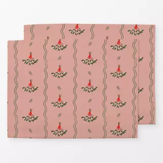 Tischset Mistletoe Muster