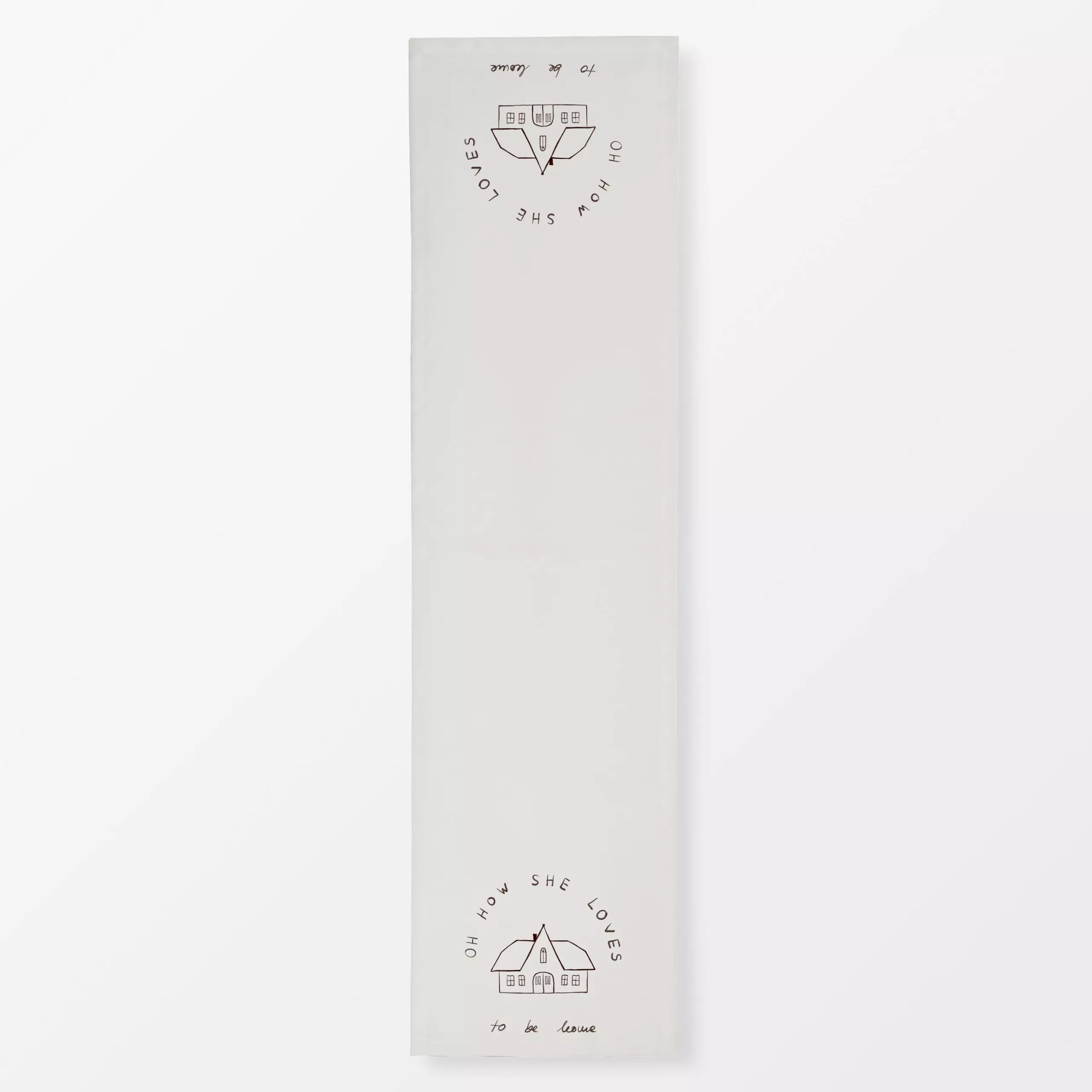 Tischläufer Haus Typo Beige - Herbst, Sprüche & Schriftzüge - von „Sophie Augustin Illustration"; Home, Haus, typografie, He...