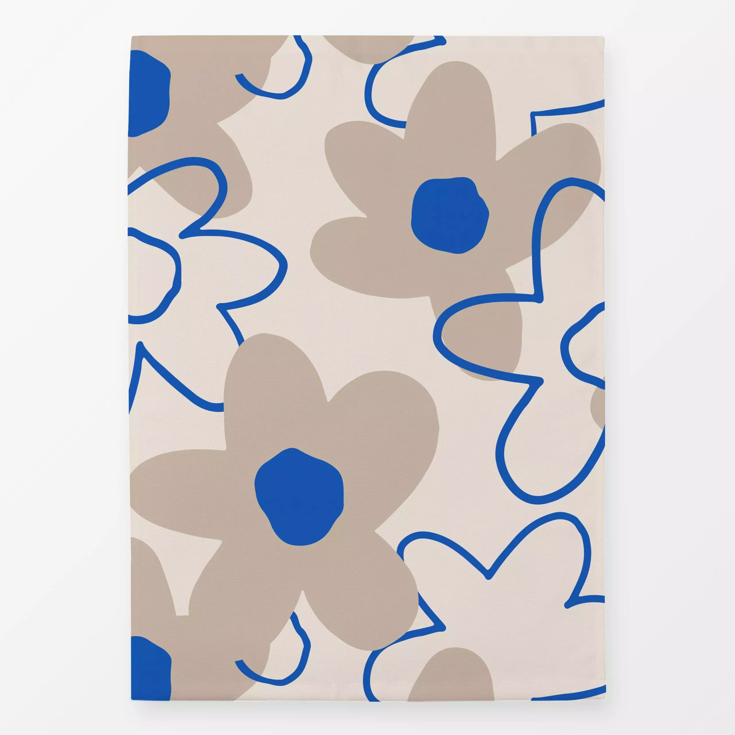 Geschirrtücher Spring Flower Pattern blau - Blumen & Florales, Anlässe - von „Kruth Design"; Garten, Sommerblumen, Muttertag...