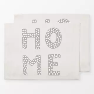 Tischset Home grau