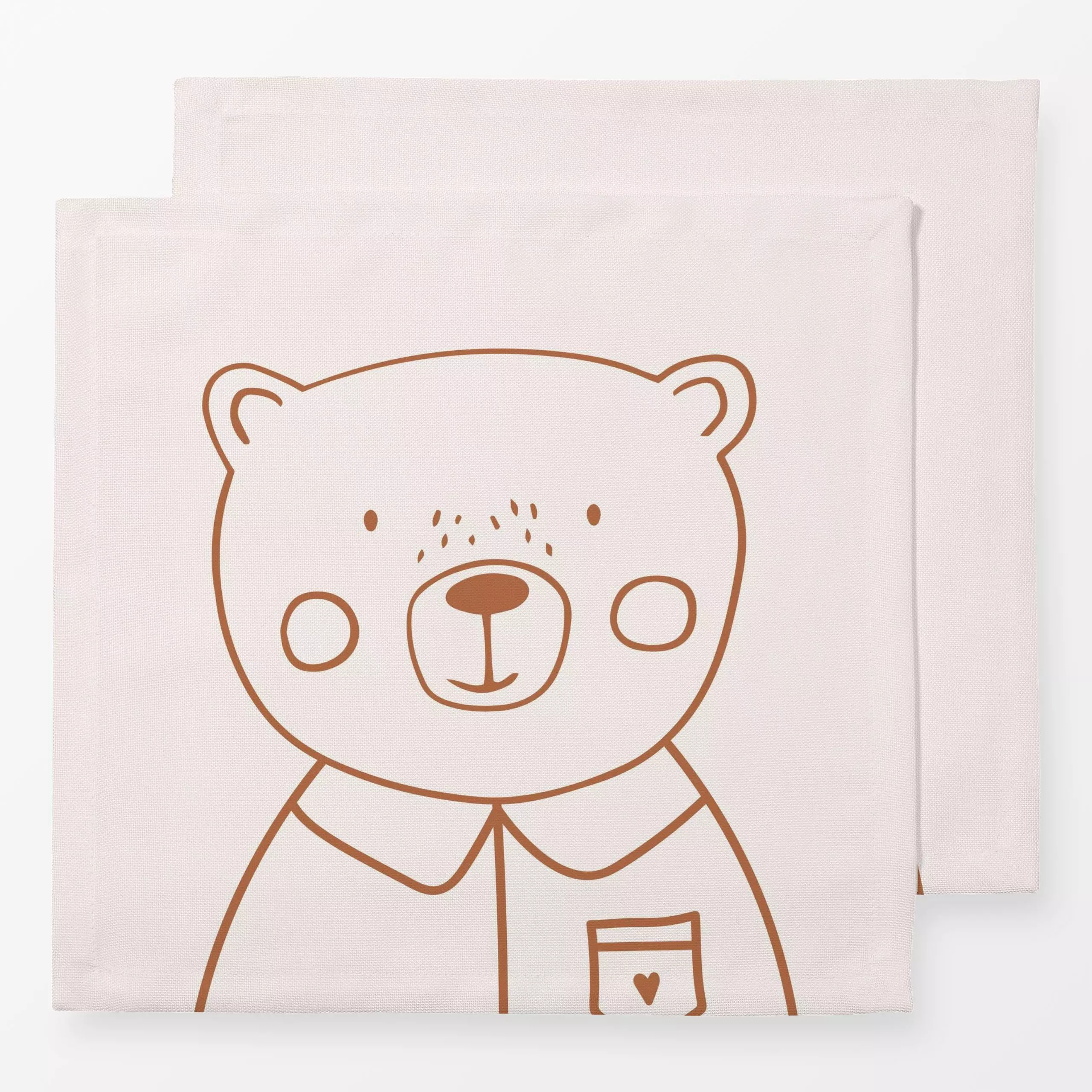 Servietten Bär - Kinderzimmer & Motive für Kinder, Tiere, Anlässe - von „Kruth Design"; Kinder, Geburtstag, Geburt & Baby, K...
