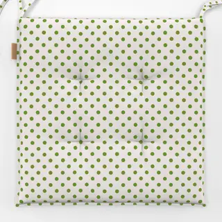 Sitzkissen Punkte Polkadot Grün Beige