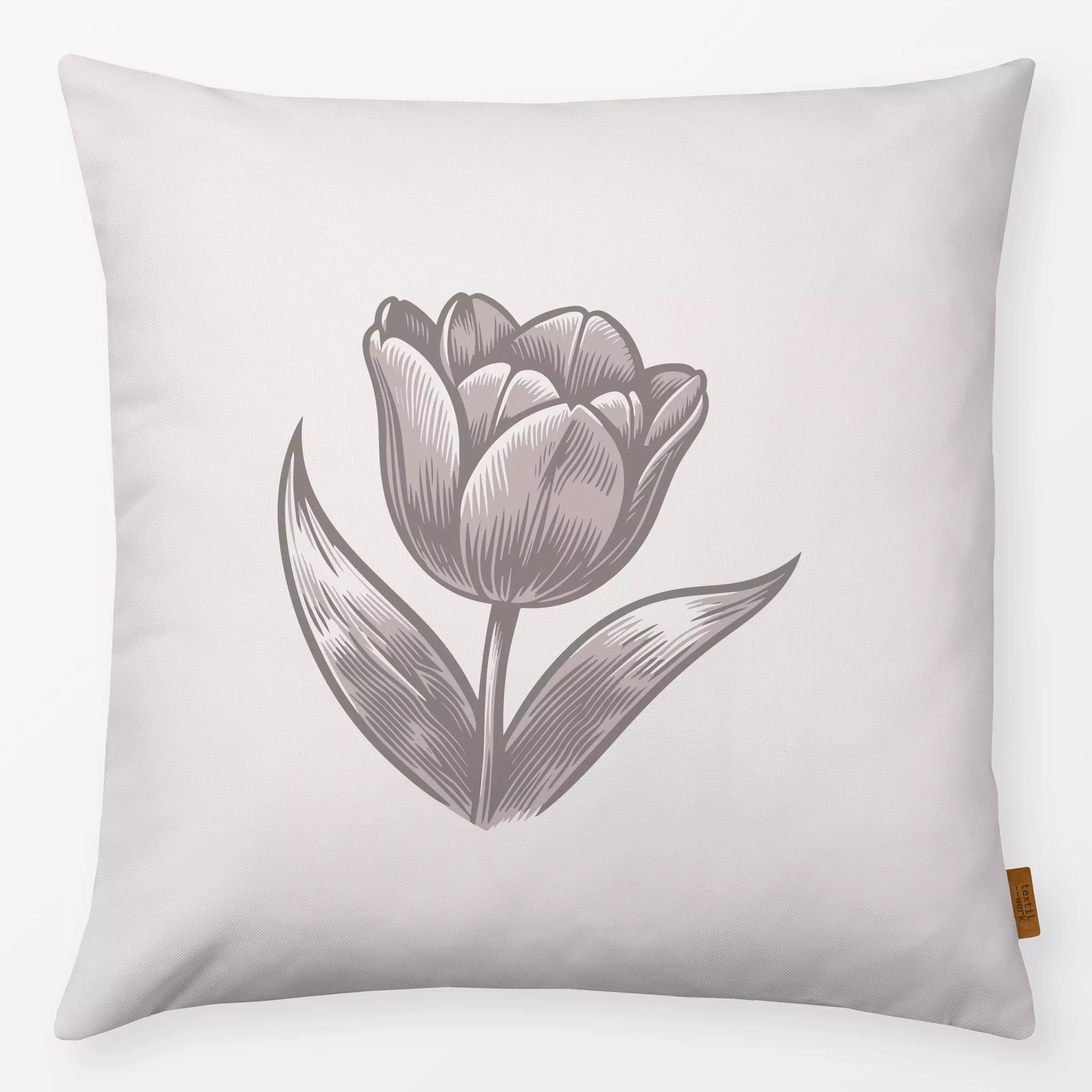 Kissen Frühling Tulpe 1 - Frühling, Pflanzen & Botanik, Anlässe, Ostern - von „Primus Pattern“; boho, Blumen, Tulpen, Blüten...