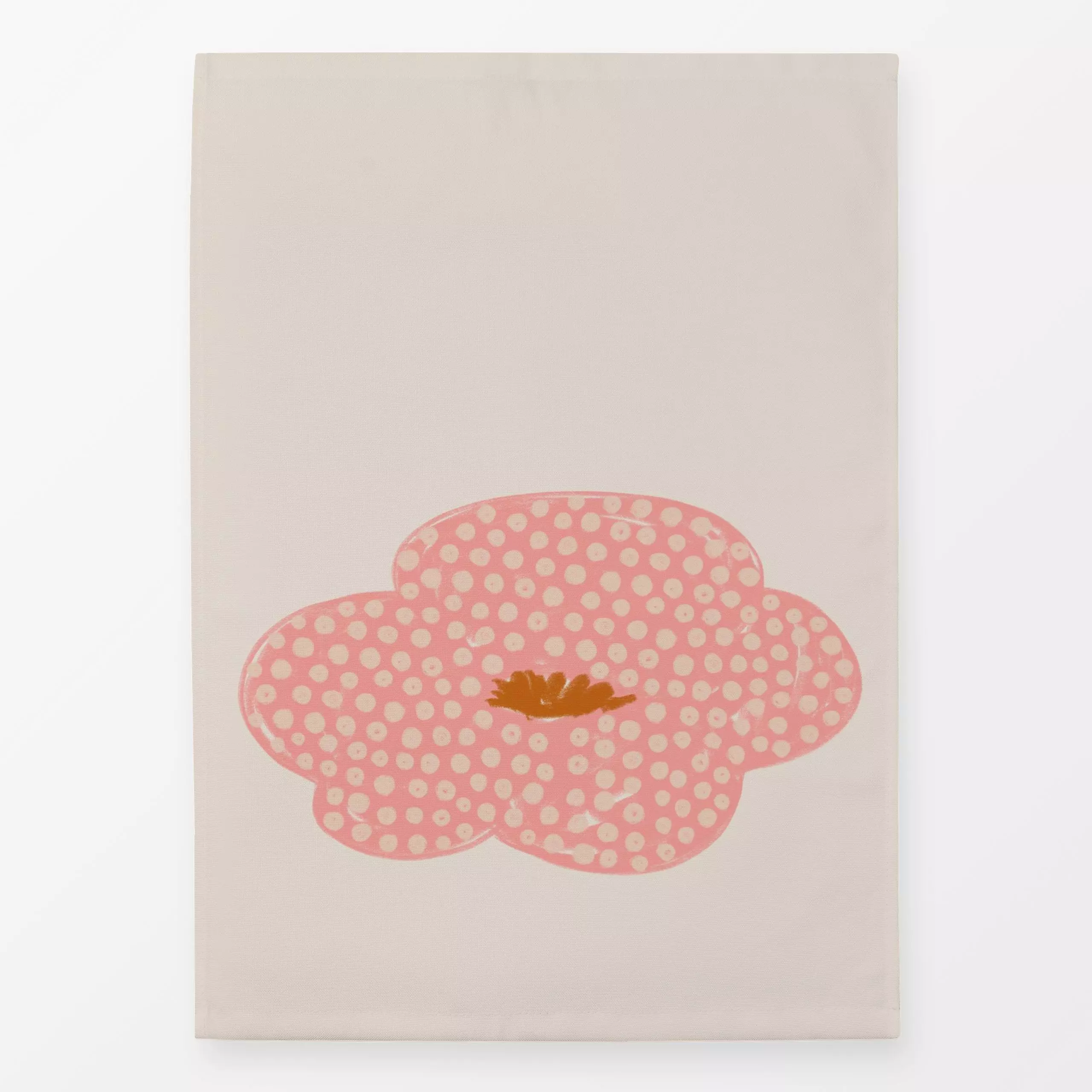 Geschirrtücher Punkte Blume rosa - Blumen & Florales, Herbst, Symbole & Muster - von „Kruth Design"; Herbst, Weihnachtsdeko,...