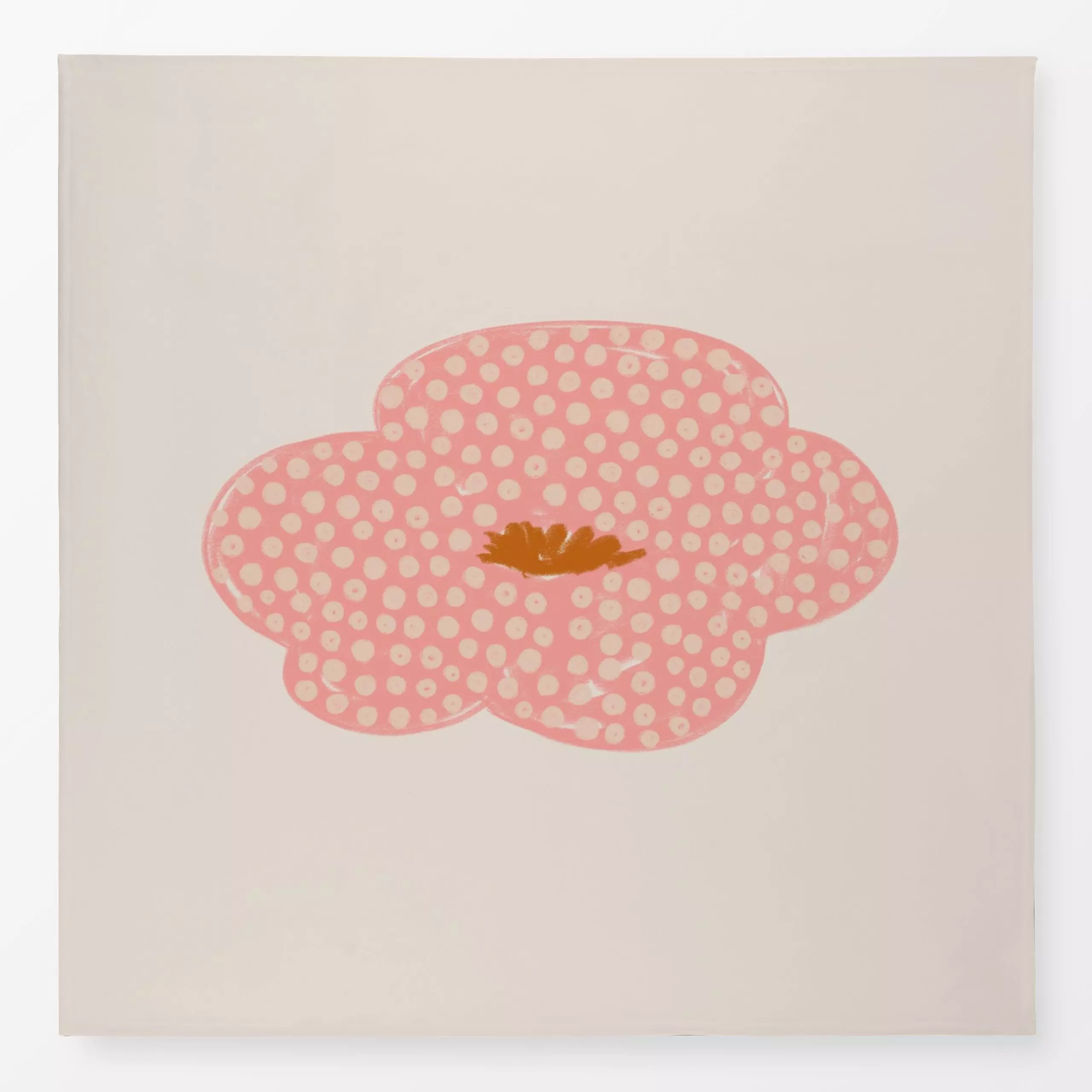 Tischdecke Punkte Blume rosa - Blumen & Florales, Herbst, Symbole & Muster - von „Kruth Design"; Herbst, Weihnachtsdeko, Her...