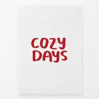 Geschirrtuch Cozy days Handlettering