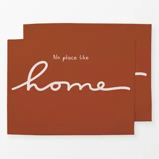 Tischset Home Beige Boho Braun