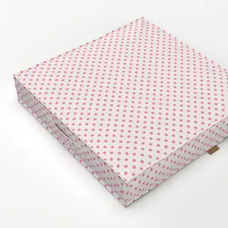 Bodenkissen Punkte Polkadot Pink Beige