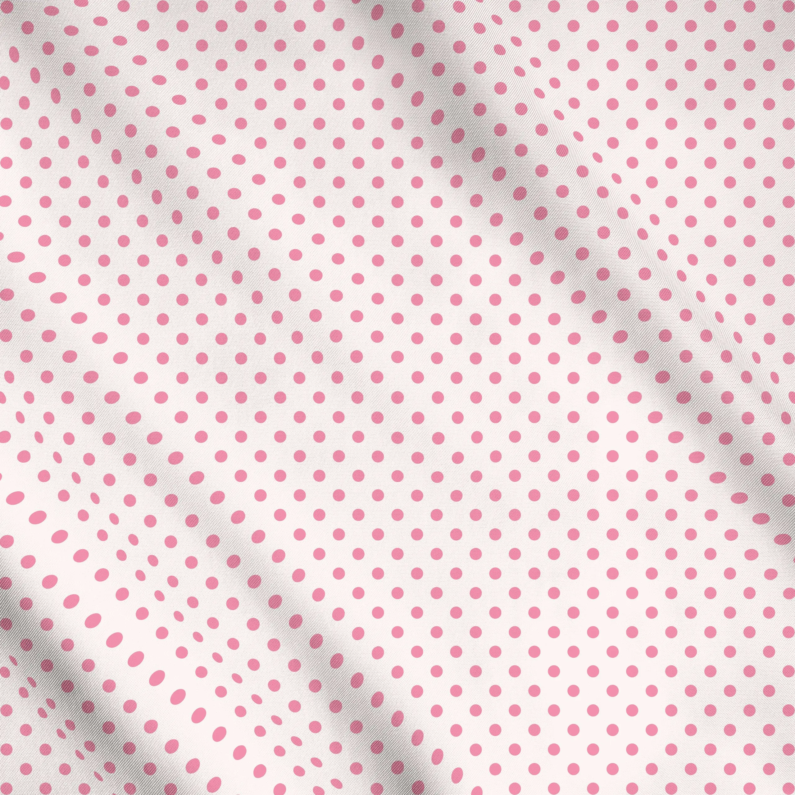 Meterware Punkte Polkadot Pink Beige - Frühling, Symbole & Muster, Ostern - von „Kathrin Woo"; minimal, Punkte, kleingemuste...