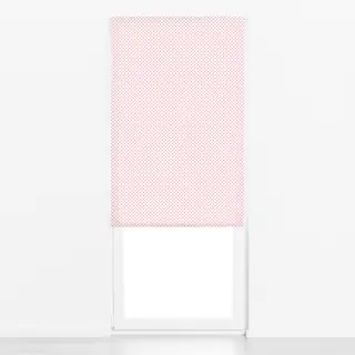 Raffrollo Punkte Polkadot Pink Beige