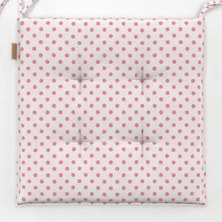Sitzkissen Punkte Polkadot Pink Beige