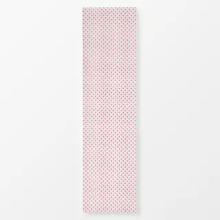 Tischläufer Punkte Polkadot Pink Beige