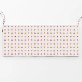 Bankauflage Blümchen Bunt Beige