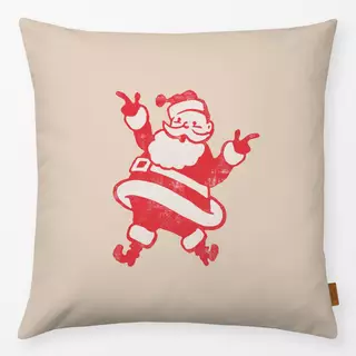 Kissen Big Santa Claus beige