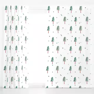 Dekovorhang Mini Tannenwald