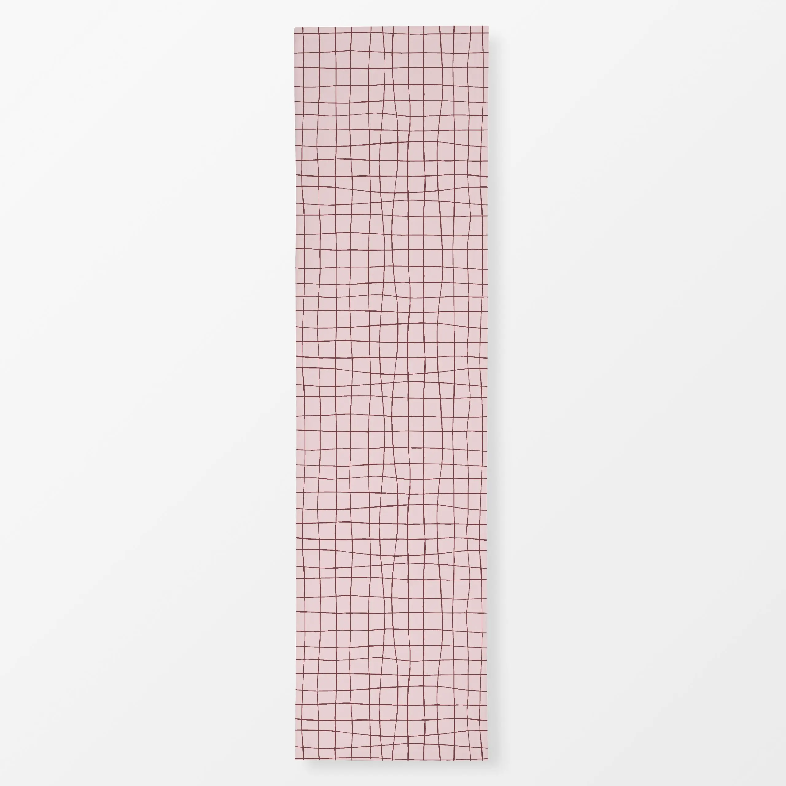 Tischläufer Picnic Grid Rosa - Frühling, Symbole & Muster - von „Studio ROSAGRAU"; altrosa, grid, Karo, outdoor, kariert, Ga...