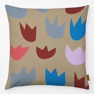Kissen Tulpen blau
