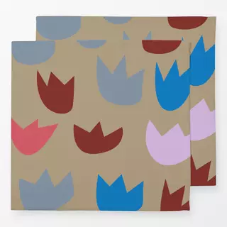 Servietten Tulpen blau