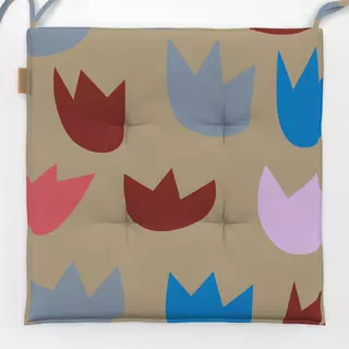 Sitzkissen Tulpen blau