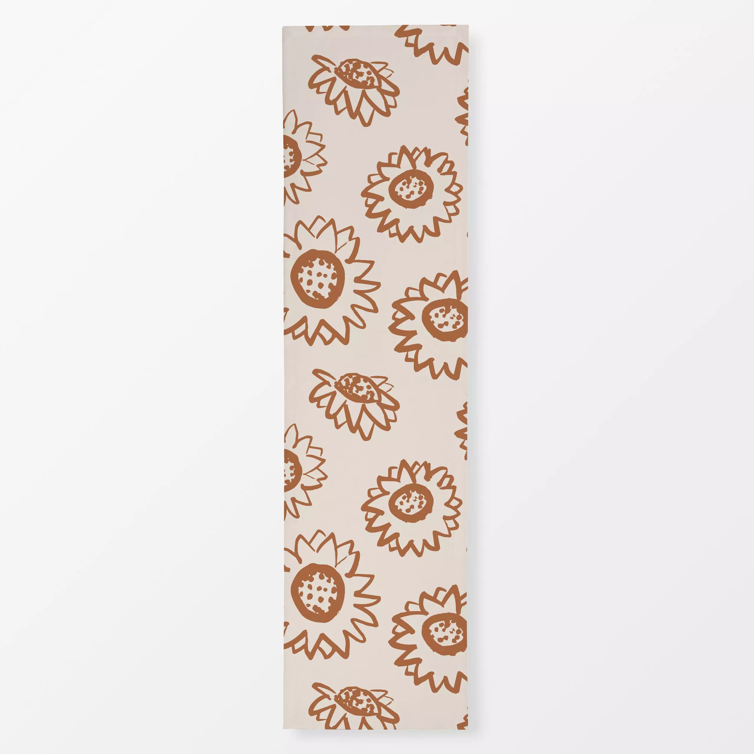 Tischläufer Sonnenblume Beige - Blumen & Florales - von „Kruth Design"; Zeichnung, Herbst, Herbstdeko, herbstlich, Blumenmus...