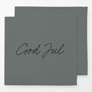 Servietten Lysegrøn God Jul