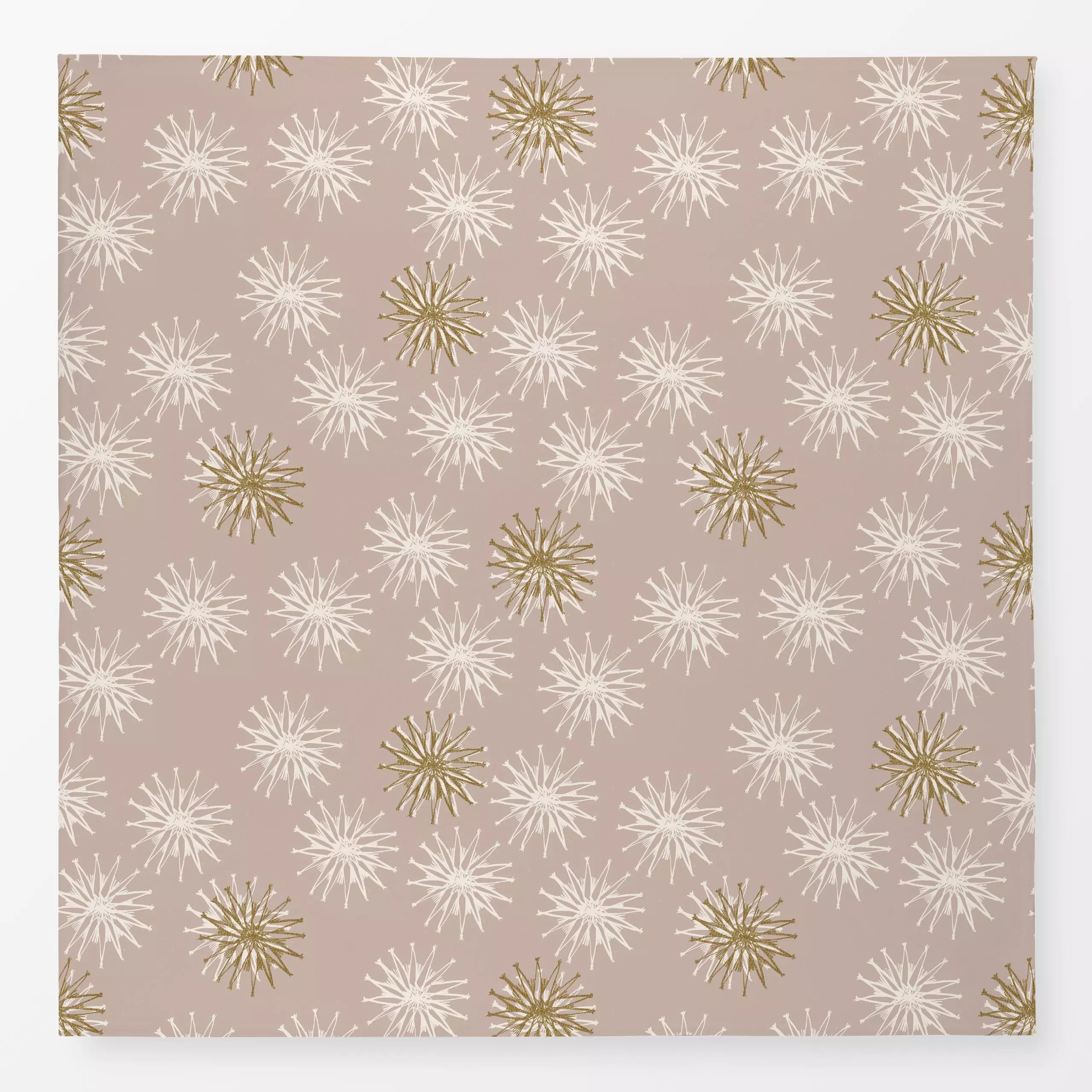 Tischdecke Strohsterne altrosa - Weihnachten, Winter - von „Julia Schumacher"; rosa, Tannenbaum, Sterne, Weihnachten, Minima...