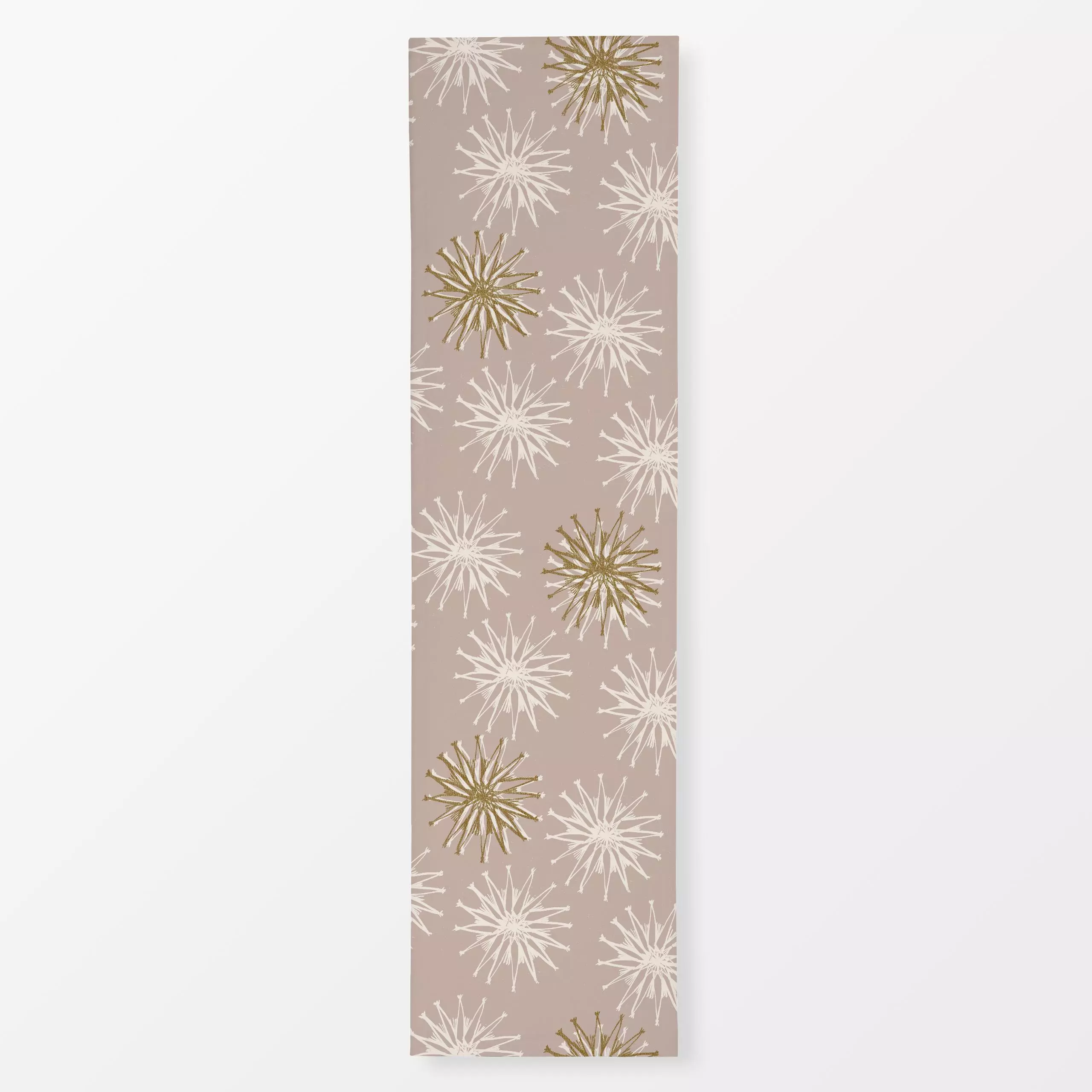 Tischläufer Strohsterne altrosa - Weihnachten, Winter - von „Julia Schumacher"; rosa, Tannenbaum, Sterne, Weihnachten, Minim...