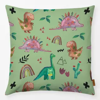 Kissen Dinowelt grün
